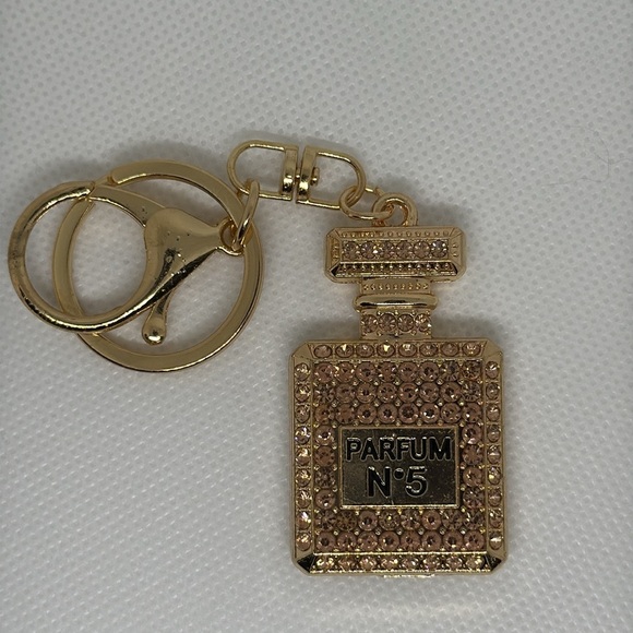 Gold and Champagne Keychain Parfum bottle - Picture 3 of 4